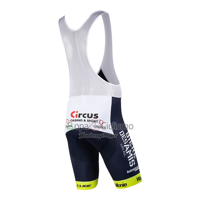 Wanty-gobert Ciclismo Team Ropa Ciclismo Culotte Corto 2022 Mangas Cortas Blanco Azul